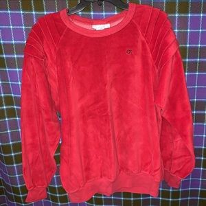 ⚠️SOLD⚠️ Oscar De La Renta 80’s Vintage Velour Pullover